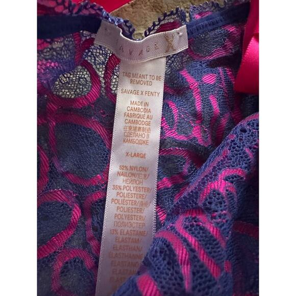 XL Ribbon Lace Blue & Multi & Pink Underwear - Picture 2 of 4